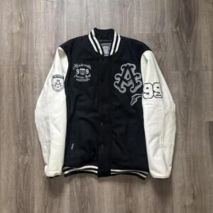 Y2K Akademiks Black Varsity jacket embroidered